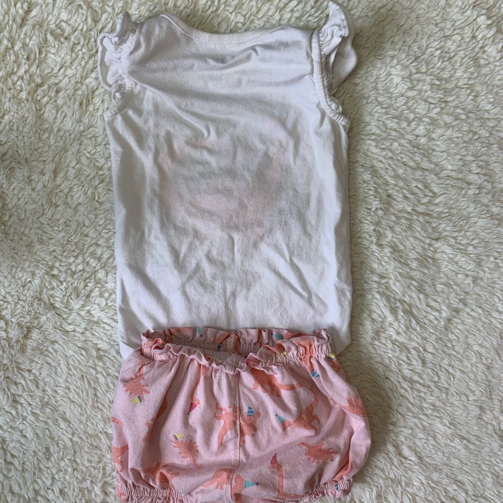 Baby Gap pink dinosaur outfit - Picture 8 of 10